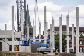 Construction of a new logistics hall on the Mercatroinsel, Hall 2, next to an existing hall, approx