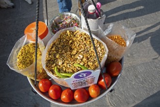 Traditional Indian snacks, Udaipur, Rajasthan, India