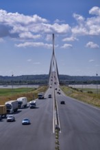 Pont de Normandie, Normandy Bridge, cable-stayed bridge, Le Havre, Honfleur, Normandy, Calvados,