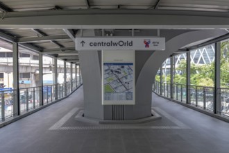 Transfer signpost Central World, Bangkok, Thailand