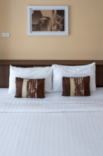 Hotel room double bed