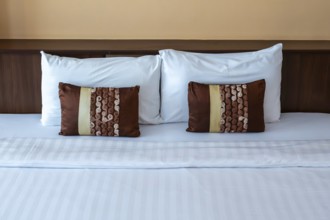 Hotel room double bed