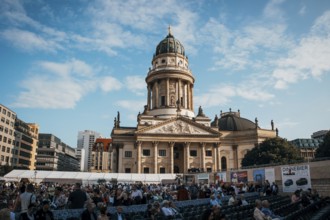Overview with French Cathedral at the Classic Open Air on Berlin's Gendarmenmarkt on 18 July 2025
