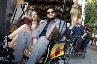 Jella Haase and Yasin el Harrouk at the #SchwarzeSchafe premiere at the cinema in the