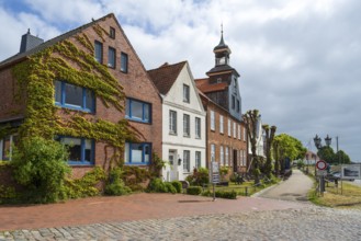 Former skipper's house, historic building in the historic harbour, Tönning, North Frisia,