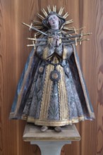 Figure of the Seven Sorrows Madonna, St Briccius Church, Lindenstr. 2, Wurmlingen district of