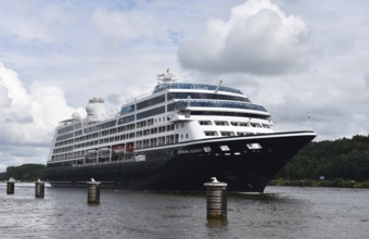 MS AZAMARA JOURNEY, cruise ship AZAMARA JOURNEY sailing in the Kiel Canal, NOK, Kiel Canal,