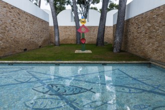 Museum, Fondation Maeght, artist Georges Braque, St. Paul de Vence, Provence Alpes Côte d'Azur,