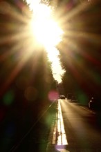 Sun in summer, Street, Germany