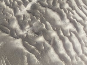 Patterns in the sand of the Namib Desert. Aerial view. Drone shot. Skeleton Coast National Park,
