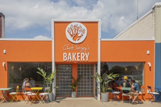 Midland, Michigan - Chef Sergey's Bakery, a popular shop owned by four refugees from Ukraine.