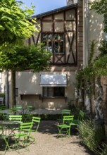 Decorative courtyard area in the Palais am Stadhaus, Potsdam, Brandenburg, Germany