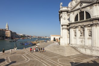 Basilica di S. Maria della Salute on the Grand Canal, Venice, Vento, Italy