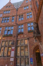 House of the Glockenspiel with 30 bells, Böttcherstrasse, cultural monument in the historic city