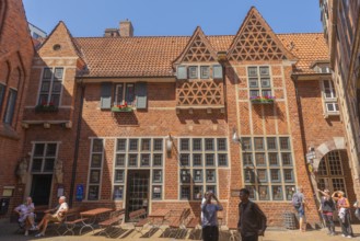 St Peter's House, Böttcherstrasse 3-5, cultural monument in the old town, eaves house with gables,