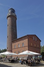 Lighthouse, café, Darßer Ort, Born a. Darß, National Park Vorpommersche Boddenlandschaft,