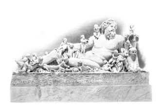 Colossal statue of the Nile, was found in 1513 in the Campus Martius, where it probably adorned the