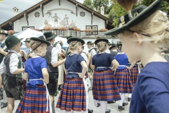 Traditional traditional costume anniversary of the Trachtenverein Schliersee Stamm 1888,