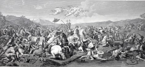 Battle of Constantine, Battle of the Milvian Bridge, also known as the Battle of Saxa Rubra, on 28