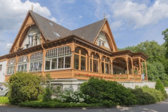 Meierei in the Bürgerpark from 1866, catering, veranda, landscape park with rivers and lakes,