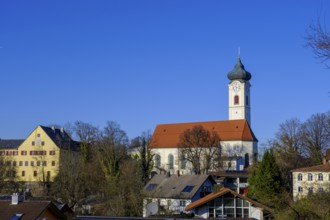 Maria Himmelfahrt parish church, Bad Aibling, Upper Bavaria, Bavaria, Germany