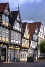 Half-timbered houses in the old town centre, Celle, Lüneburg Heath, Lower Saxony, Germany