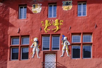 Facade of the old town hall, Bad Münstereifel, Eifel, Euskirchen district, North Rhine-Westphalia,