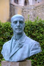 Portrait Bust of Grabriele d'Annunzio, Vittoriale degli Italiani, House and garden of Gabriele