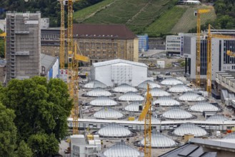 View of the construction site of the new main railway station. Stuttgart 21, Stuttgart,