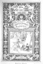 Title page of the newspaper Vom Fels zum Meer, Spemann's illustrated magazine for the German home,