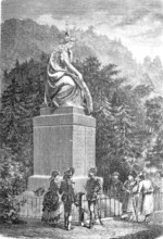 The mourning Germania, Monument to the warriors who fell at Kissingen in 1866, Battle of Kissingen