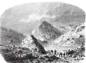 The Daubensee, Gemmisee, lies on the north side of the Gemmi Pass in the Valais municipality of