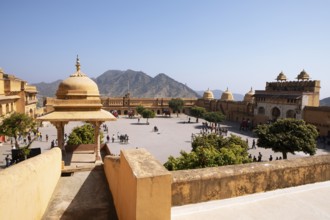 Amber Fort or fortress on the Aravalli hill range, Jaipur, Rajasthan, India