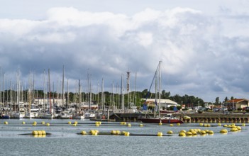 Marina in Le Verdon-sur-Mer, Nouvelle-Aquitaine, Gironde, France