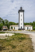 Lighthouse Phare de Grave, Pointe de Grave, Le Verdon-sur-Mer, Nouvelle-Aquitaine, Gironde Estuary,