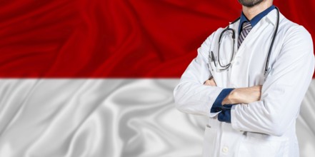 Monaco national health system. Monaco health and medical insurance concept