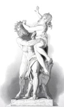 The robbery of Proserpina, a Roman deity. She is the daughter of Jupiter and Ceres and the wife of