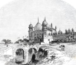 Imperial Palace in Agra, 1860, India, digitally enhanced reproduction from a 19th century original,