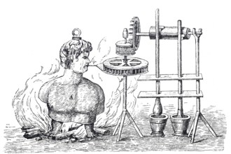 Heronsball, Ã„olsball, Aeolipile or Ã„olipile by Giovanni Branca, Historical, digitally enhanced