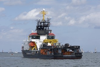 Coastguard ship Arkona, Kiel Week, Kiel Fjord, Kiel, Schleswig-Holstein, Germany