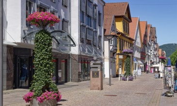 KlosterstraÃŸe in the historic old town of Rinteln. Lower Saxony, Germany