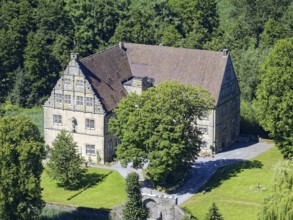 Thienhausen Castle, also known as Thienhausen House, is a two-winged moated castle in the Weser