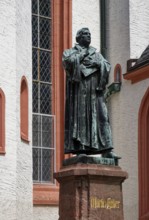 Luther monument by sculptor Paul Ernst, monument to the reformer Martin Luther at the church, St