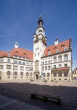 Town Hall on the Obermarkt, by master builder Karl Otto Richter and Hugo Licht, listed building,