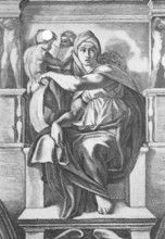 The Sibyl of Delphi, a legendary prophetess who is said to have prophesied in Delphi, by