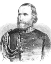 Giuseppe Garibaldi (4 July 1807 - 2 June 1882), Italian freedom fighter and one of the most popular