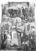 The celebration in honour of Emperor Joseph II, Monument in Slavikovice in Moravia, Slavikovice in