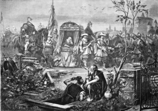 The march of Wallenstein to Cheb in February 1634, Colonel Buttler, Wallenstein, Seni, Czech