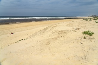 On the Plage des Cormorans beach in Mimizan-Plage, CÃ´te d'Argent, France