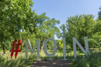 Hashtag Moin to greet you in the Bremen ramparts, formerly part of the city fortifications with